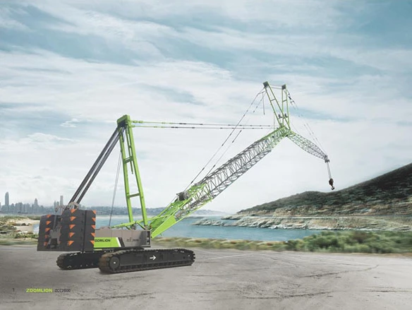 260T Crawler Crane ZCC2600 - 1 Year Warranty, 260t Capacity, Ideal