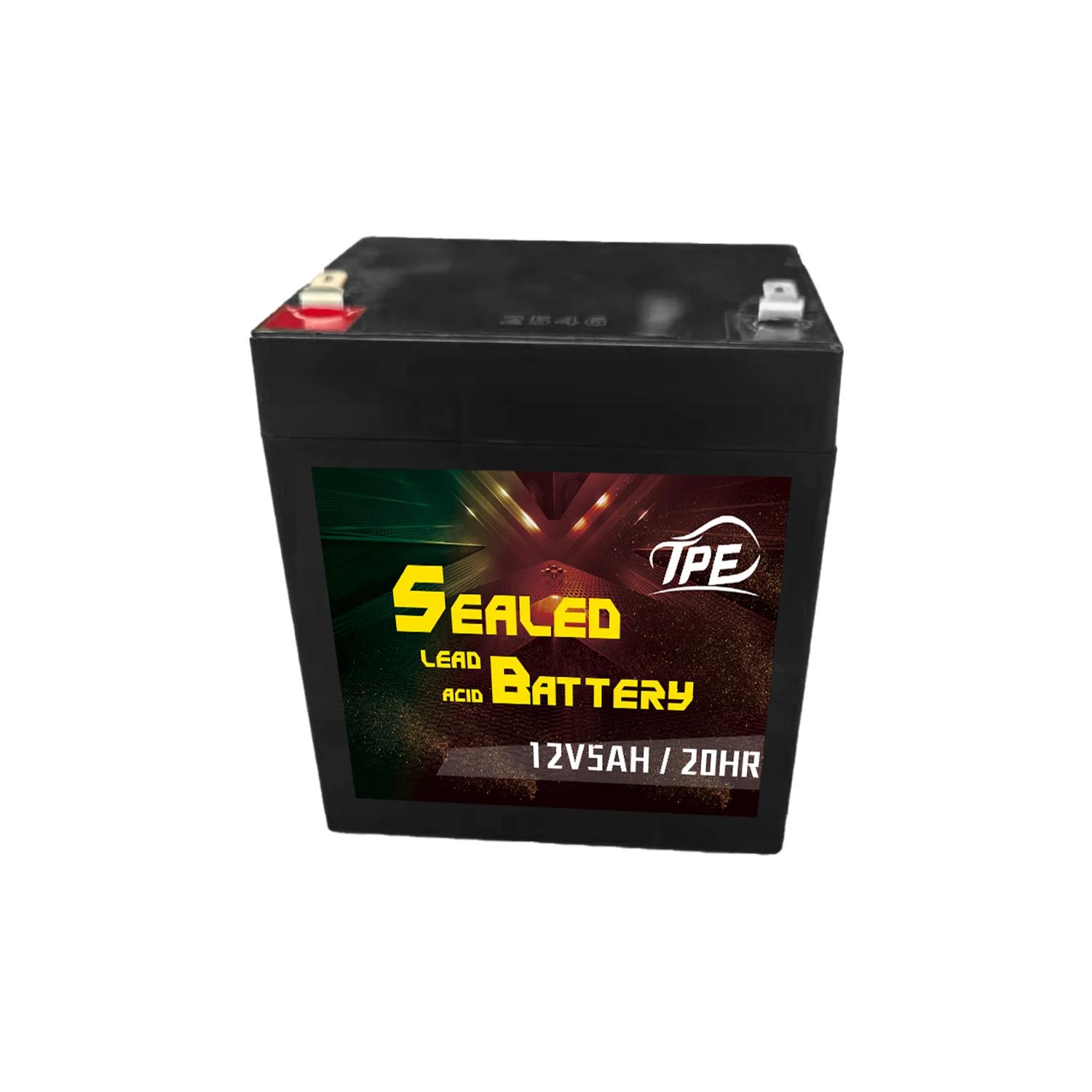 Batterie VRLA au plomb scellée rechargeable longue durée 12V 5Ah pour moto, système solaire, onduleur, éclairage, jouets