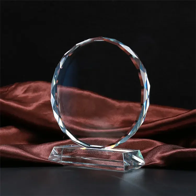 Custom Lettering Creative Crystal Trophy Award Ceremony Souvenir Crystal Trophy