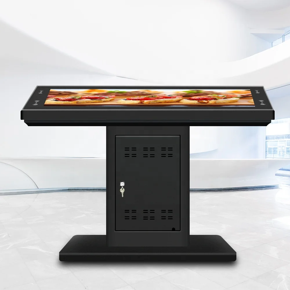 Интерактивный кофейный столик smart touch с ЖК-дисплеем, квадратный журнальный столик для заказа ресторана, Android