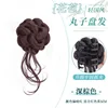 Traditional Chinese style bun hairstyle [Dark brown]