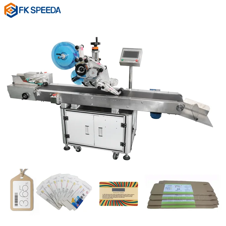 FK812 Automatic Label Machine for Coffee Bags Sticker Empty Paper Bag Plastic Bag Labeling Machine with Auto Feeder