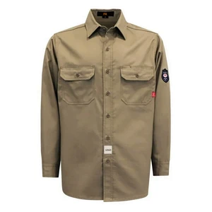 FR Shirts Welder Workwear 6.25oz Lightweight Welding Shirts Flame Resistant Men's Fire Retardant Safety Work Shirt