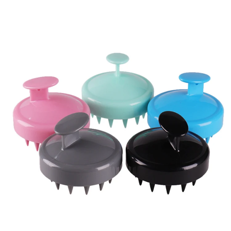 Friendly Silicone Material Scalp Massage Shampoo Brush Handheld Soft Head Massager Shower Hair Comb