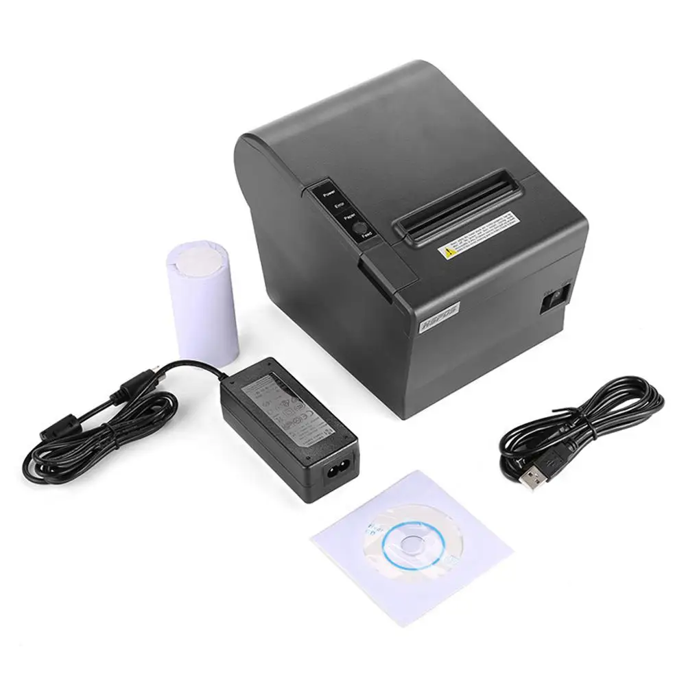 80mm Desktop HS-802UWB Pos Machine for Supermarket Restaurant Printing Receipt Paper Thermal Printer