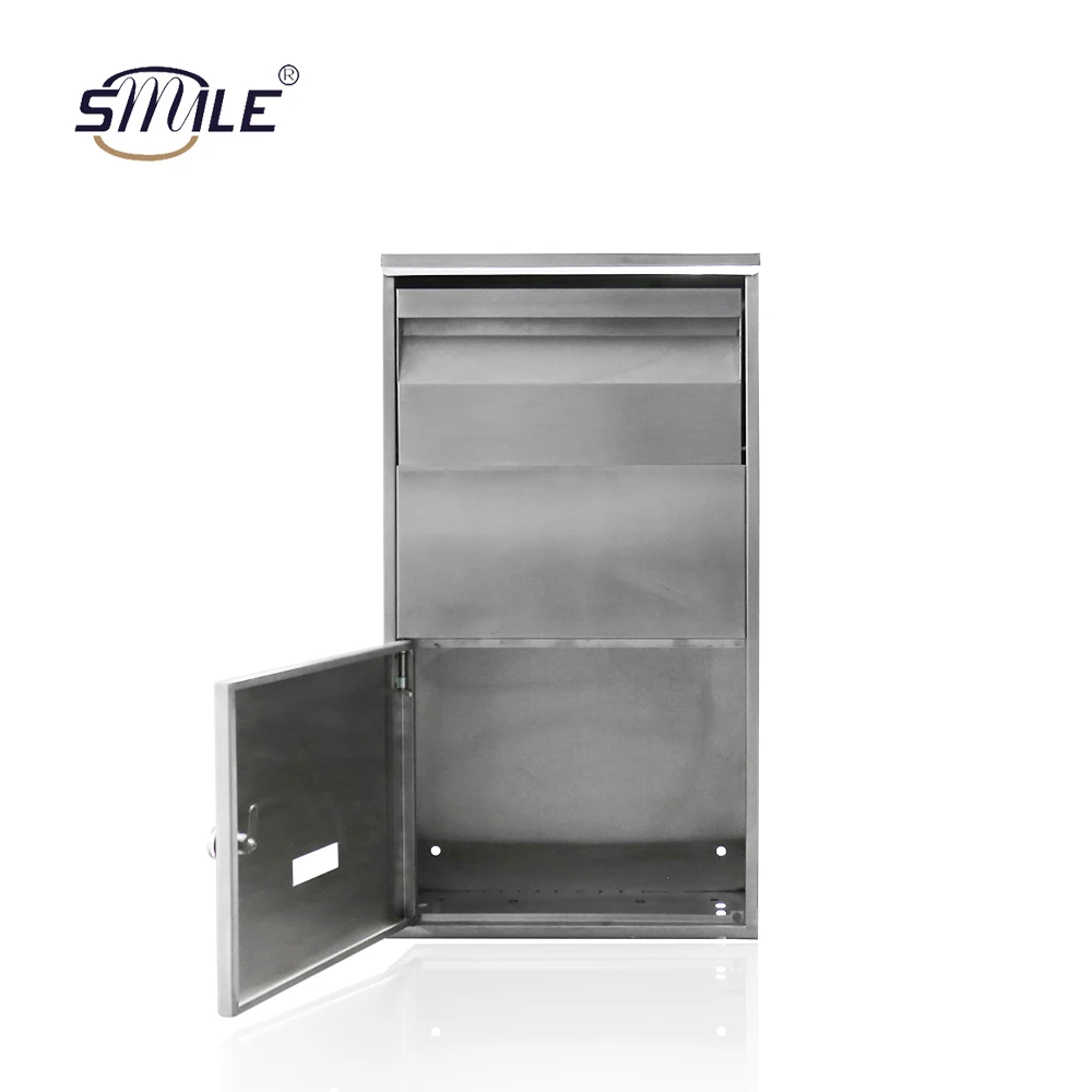 SMILE Large Package Delivery Parcel  Home Mail Drop Box Secure Metal Delivery Box Outdoor Locking Parcel Box