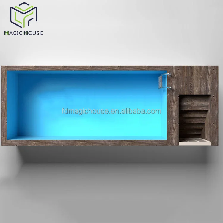 Magic House Best Quality Custom Cheap 20ft and 40 Feet Shipping Container Swimming Pool in Back Yard