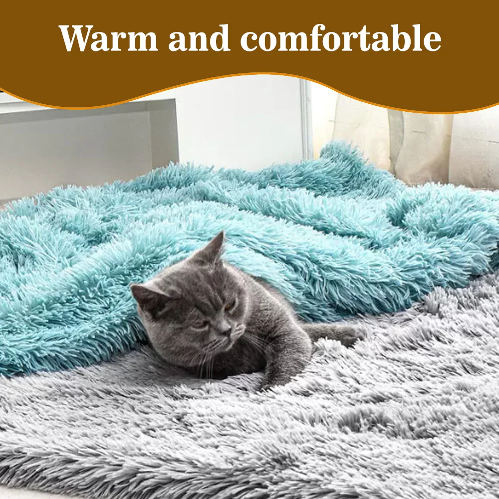 Washable Pet Blanket Premium Fluffy Flannel Fleece Cushion Soft and Wa - product detail 7