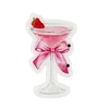 Azulejo para pestañas con forma de copa de vino
