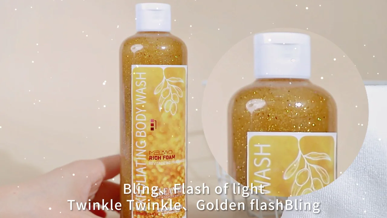 Bubble Bath 24k Gold Body Wash Gel Dry Skin Moisturizer Skin Brightening Bath Body Exfoliating