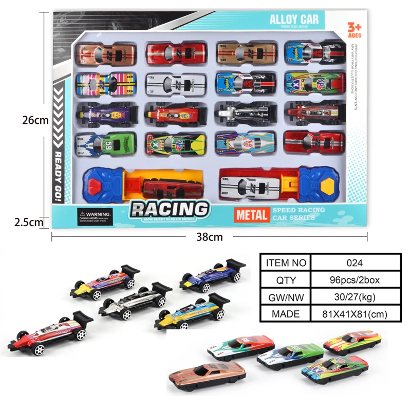 Toys Scale Alloy Racing Car Model Free Wheel Vehicle Mini Size Metal