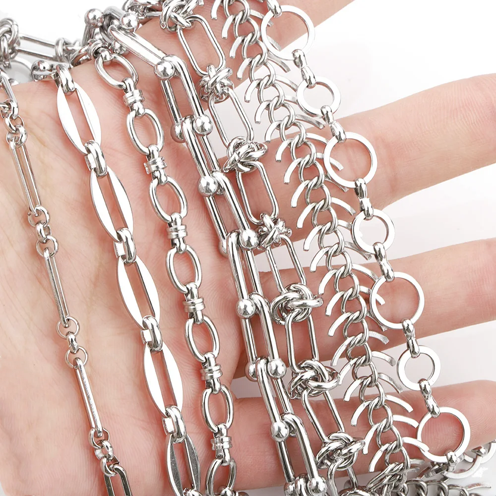 Hot Sale Stainless Steel Handmade Link Chain For Diy Necklace Bracelet