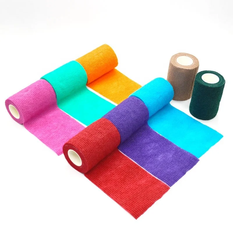 6 Rolls Self Adherent Cohesive Bandages 5cm x 4.5m - Non-Woven Wrap for 6 Rolls Self Adherent Cohesive Bandages 5cm x 4.5m - Non-Woven Wrap for
