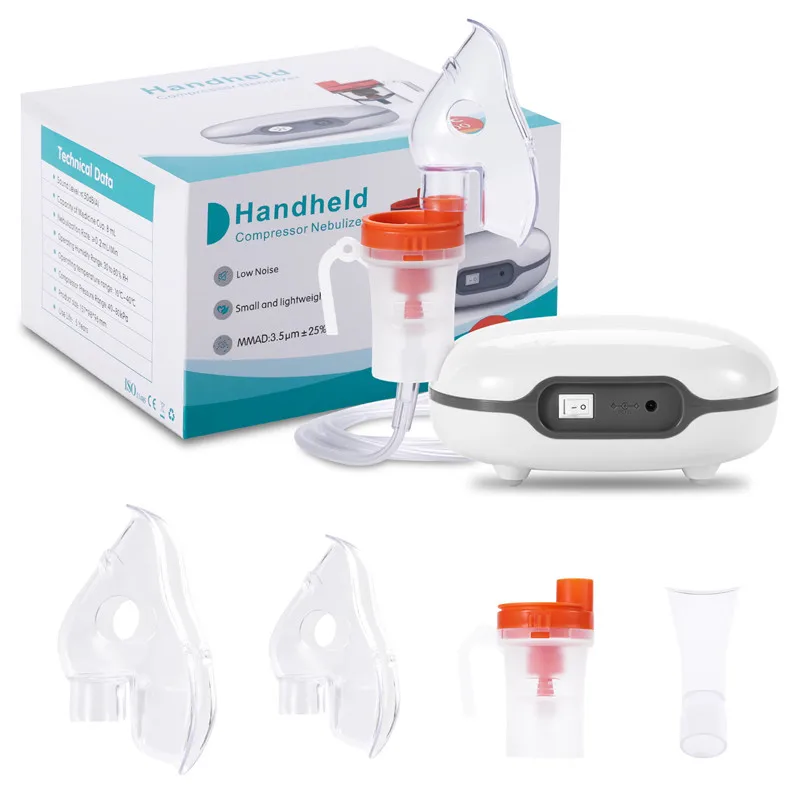 Medicine Particle Inhaler Handheld DC Compressor Nebulizer Portable Breathing Micro Nebulizer for Children Adult