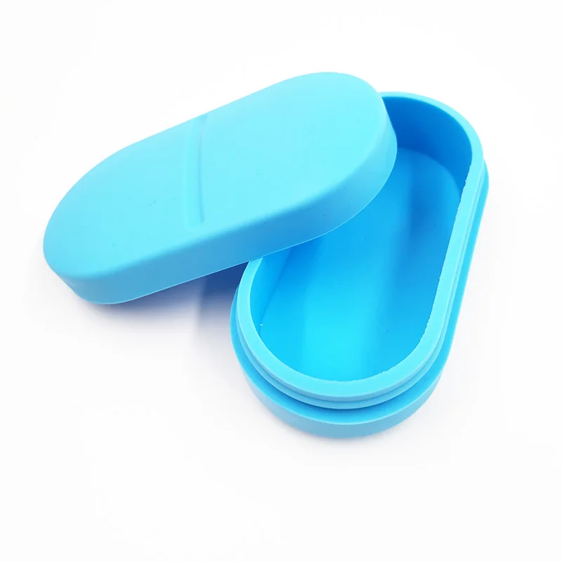 Миниатюрный силиконовый портативный контейнер для лекарств на заказ органайзер таблеток коробка масла кейсы