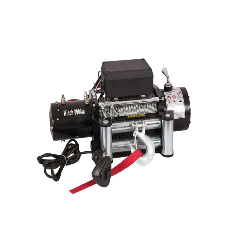 High Quality Black  UTV 9500lb Mini Boat Loader 12v Electric Winch Motor