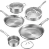 8 piezas de titanio