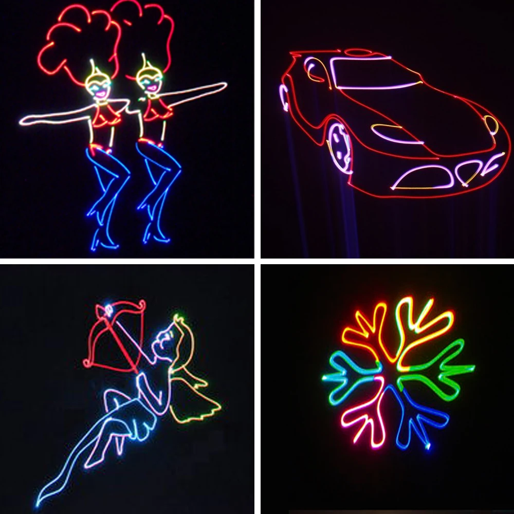 Green Animation Laser Light, High Power Outdoor Smart WIFI APP RGB Laser Animation Projector, Christmas Green Laser Pointer