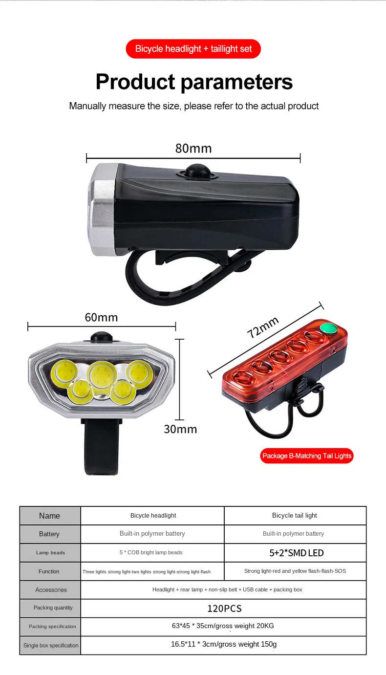 Bike Lights For Night Riding Ultra Bright Led Tail Road Bicycle Lamp
