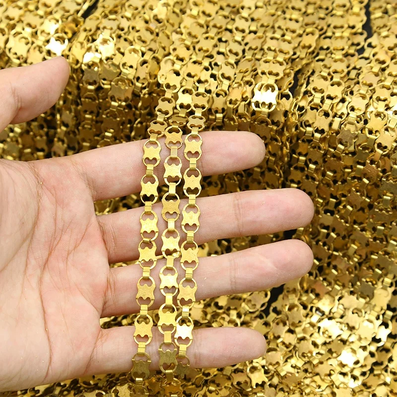 2022 Cheap Wholesale 14k Gold Plated Chain Bulk Popular Style Raw