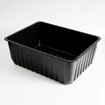 Blister  plastic disposable  black large food grade  material modified atmoshphere packaging tray for meat beef