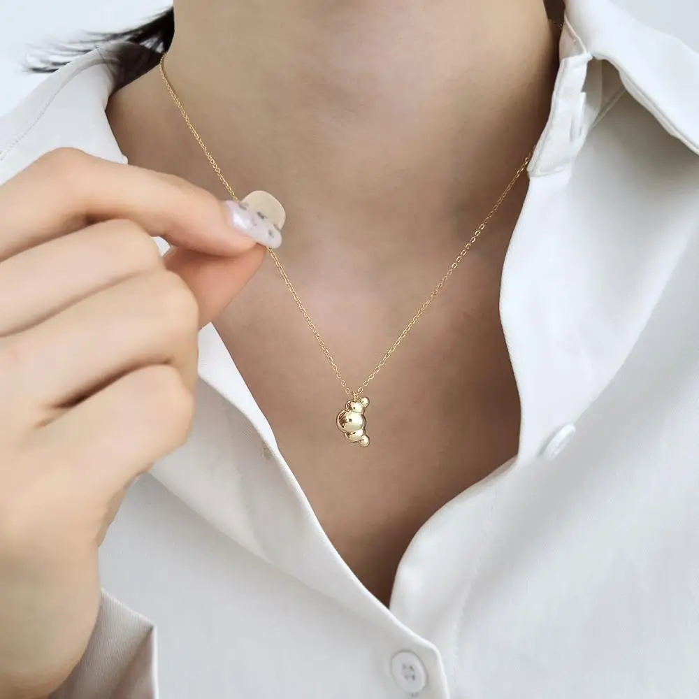 KAKODIY Special Shape Gold Plated Luxury Fashion 925 Sterling Silver Jewelry Pendant Women's Necklace detail 2