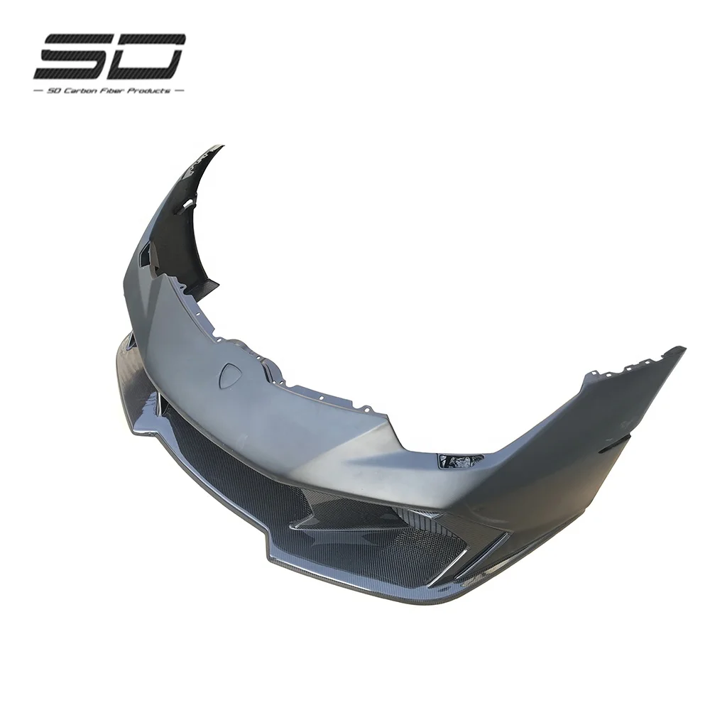 Dry Carbon Fiber Body Kit V Style Front Bumper Front Lip For Lamborghini Huracan LP610