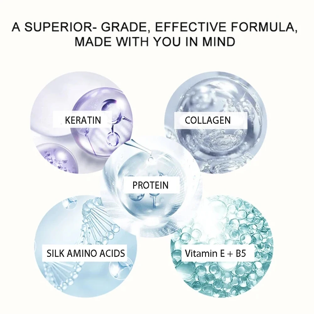 Mascarilla para el cabello con proteína de colágeno de queratina