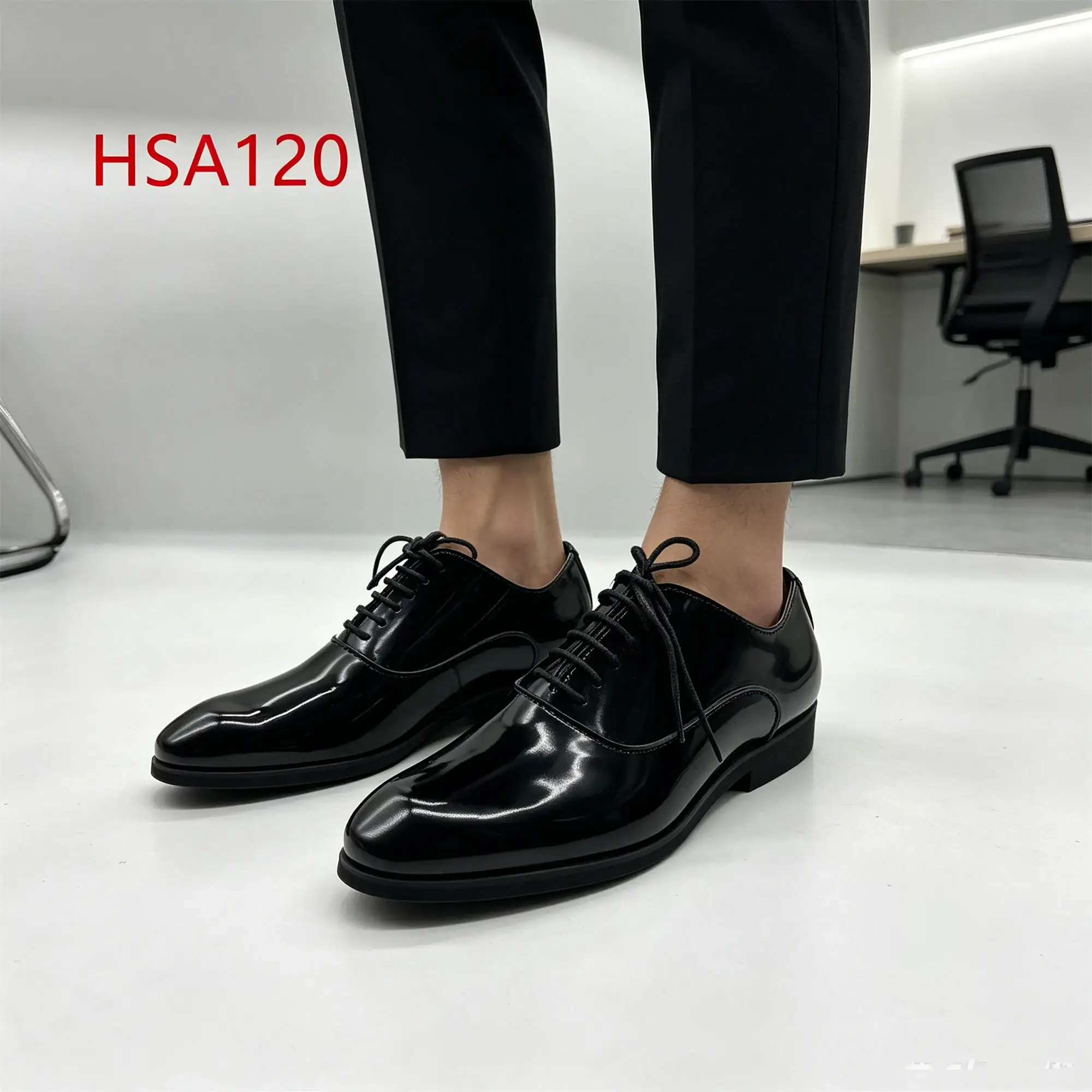 ZYF,Senegal Market Popular Lace up Style Point Toe Men Dress Shoes Professional Attire Administrative Office Shoes HSA120