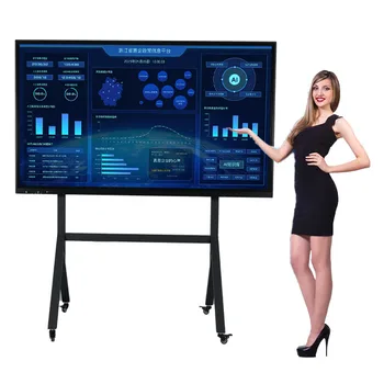 Factory direct sales of 75 inch conference all-in-one machine with intelligent interactive tablet dual system