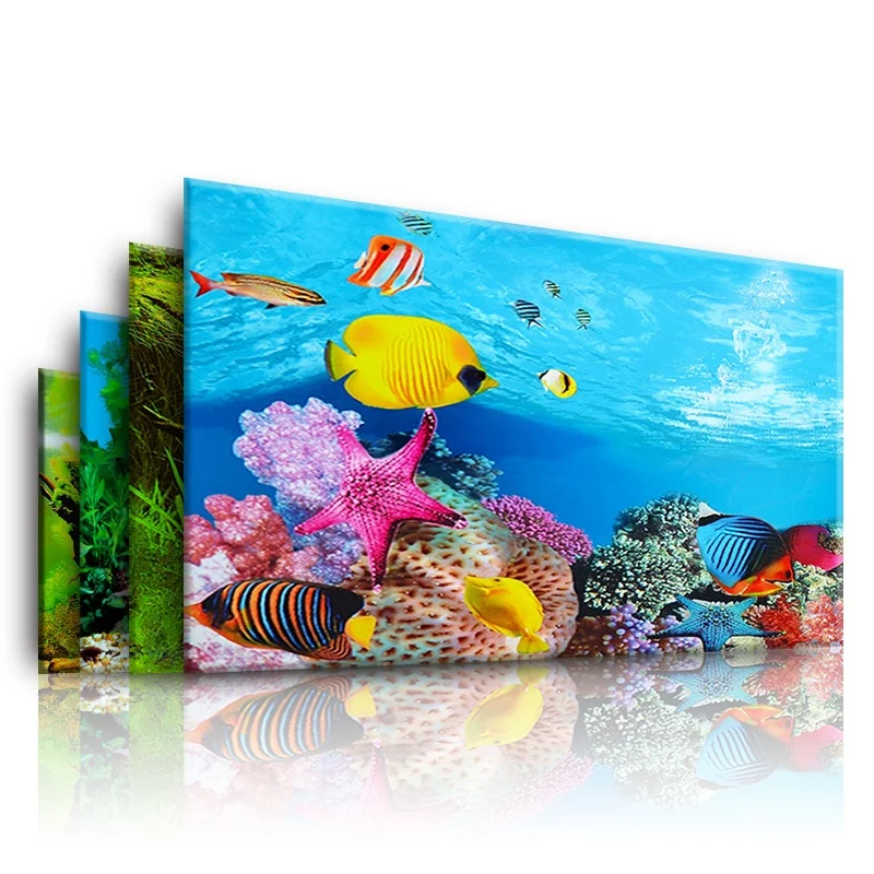 Hd 3d Stereo Fish Tank Wallpaper Background Painting Aquarium Fish Tank  Accessories Decorations - Buy Fish Tank Accessories,Accessories Fish Tank  Aquatic,Fish Tank Accessories Aquarium Product on 