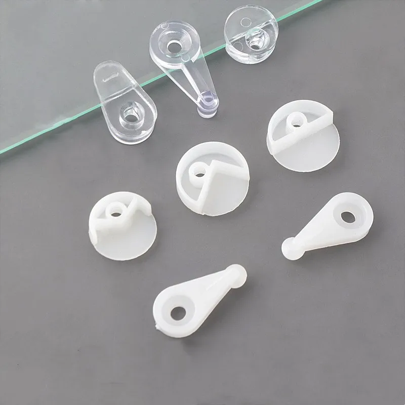 Glass Retainer Clips Kit Transparent White 4mm Glass Clip Clips