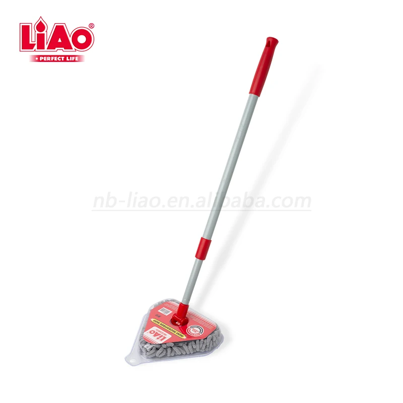 LiAo Retractable Handle Microfiber Chenille Triangle Mini duster Mop for Kids Car Home Cleaning