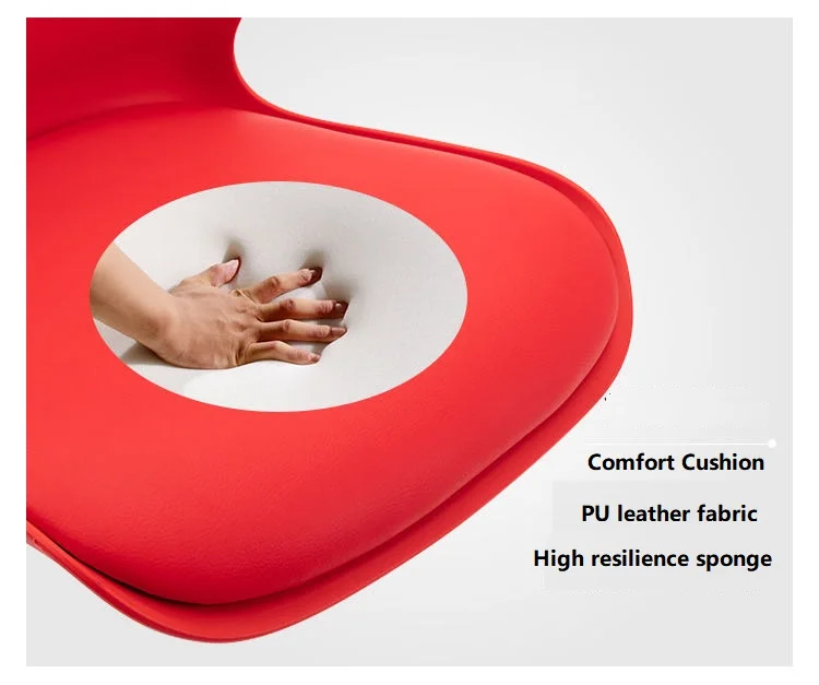 Modern Lift Rotate High Bar Chairs Customized Pu Metal Frame Adjustable