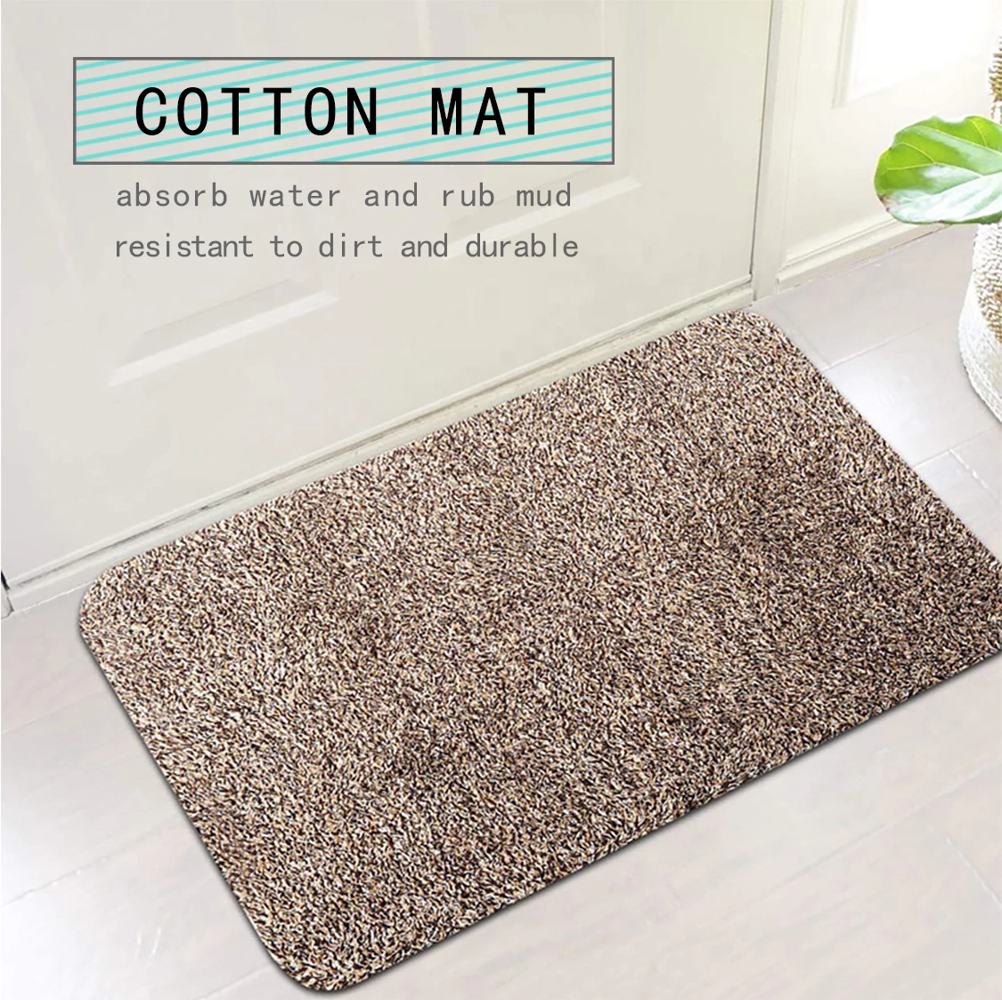 Super Absorbent Floor Mat, Microfiber Bath Mats For Bathroom Non-slip,  Quick-dry Resist Dirt Entrance Rug Indoor Door Mat (dark Gray,40*60cm)