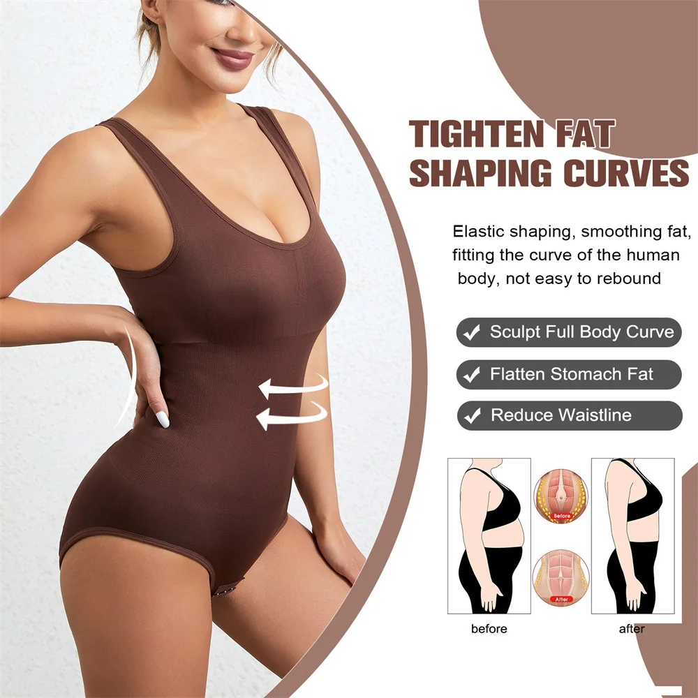 Custom Super Strong Gym Women Compression Panties Seamless Tummy Control Bodysuit Shapewear Underwear Waist Trainer Shaper supplier