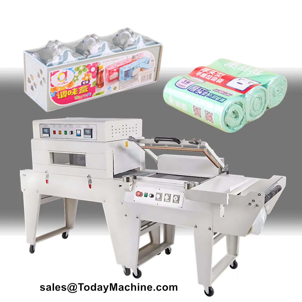 Manual L Bar Box PVC PP Film Sealer Shrink Wrapping Machine