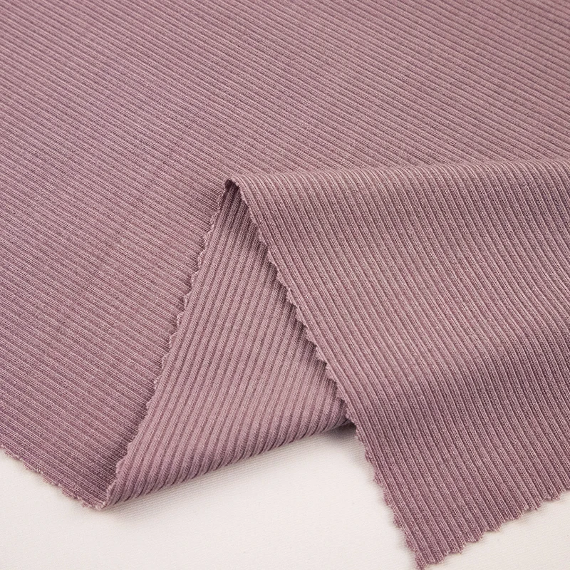 2*2 высокоэластичная ткань из спандекса в рубчик, бесшовное плетеное мягкое дышащее нижнее белье, вискозная ткань для футболок и платьев