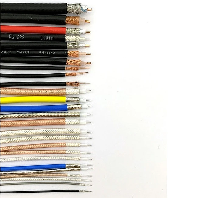50ohm Low PIM RG401 RG402 High Temperature Semi Flexible RF Coaxial Cable  for 4G/5G Antenna