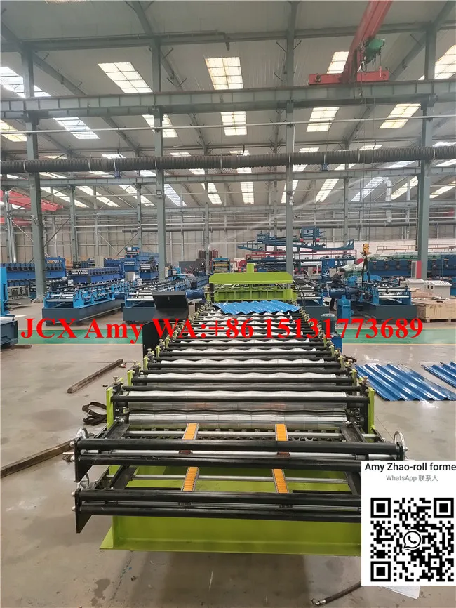 Corrugated zinc roof sheet making machine galvanized zinc sheet roll forming machine
