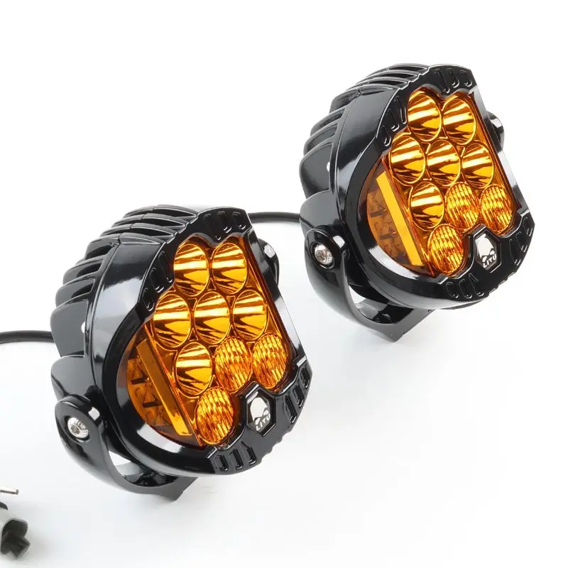 TIYPEOR 108W 5.5Inch Round Laser Lamp Motorcycle Car LED Work Driving Headlight for Offroad Truck Boat Tractor Upgrade Spotlight