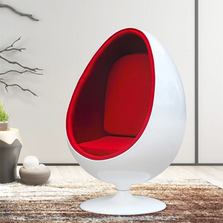 Y175 Fiberglass Egg Shaped Chair With Stand Custom Furniture And Egg Pod Chair For Indoor