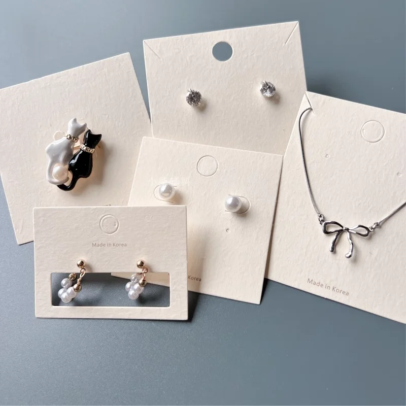 High End Jewelry Cardboard Customized Jewelry Packaging Earring Card Hair Clip Necklace Card
