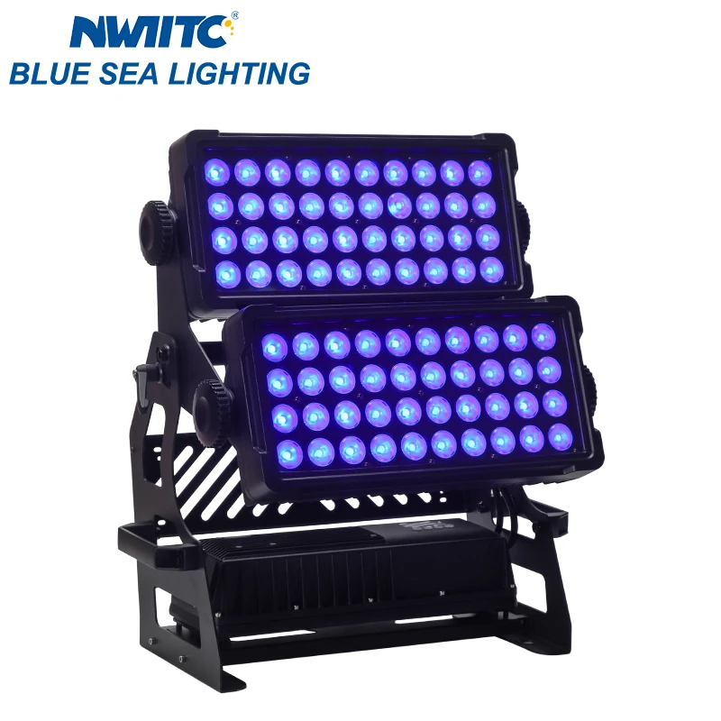 NEUTRIK REAN PowerCon Waterproof Outdoor RGBW 4in1 LED Flood Light 80x15W High Power for Club Events Stage Lighting DMX512 IP65