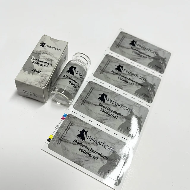 luxury brand 10ml peptide vial Medicine labels and box