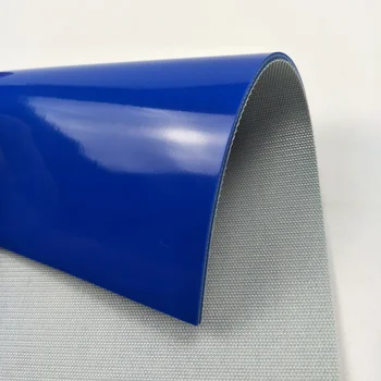 Blue high quality customized PVC conveyor belt for sale manufacturer customized size or coil