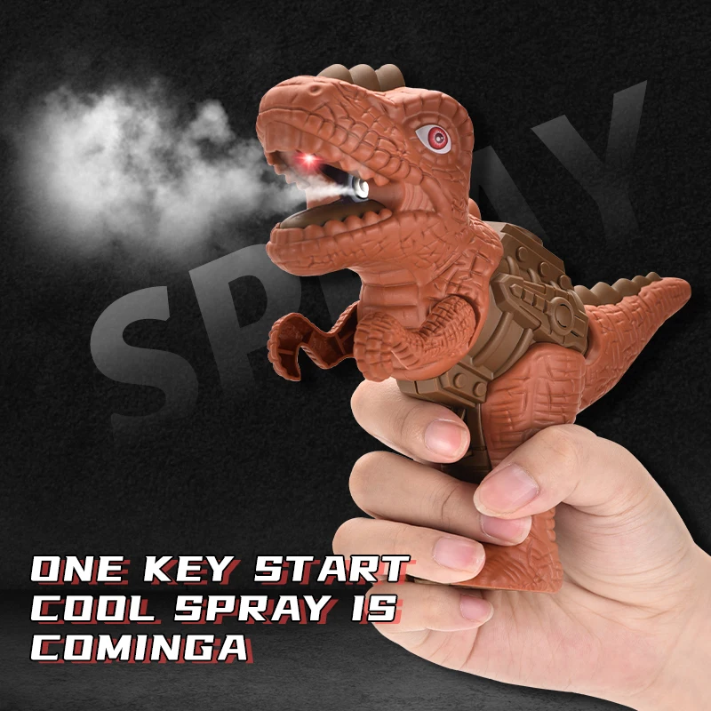 New Hot Alcohol Spray Guns Outdoor Game Kids Upgrade Lighting Electric Toy Dinosaur Spray Mini Water Gun for Children