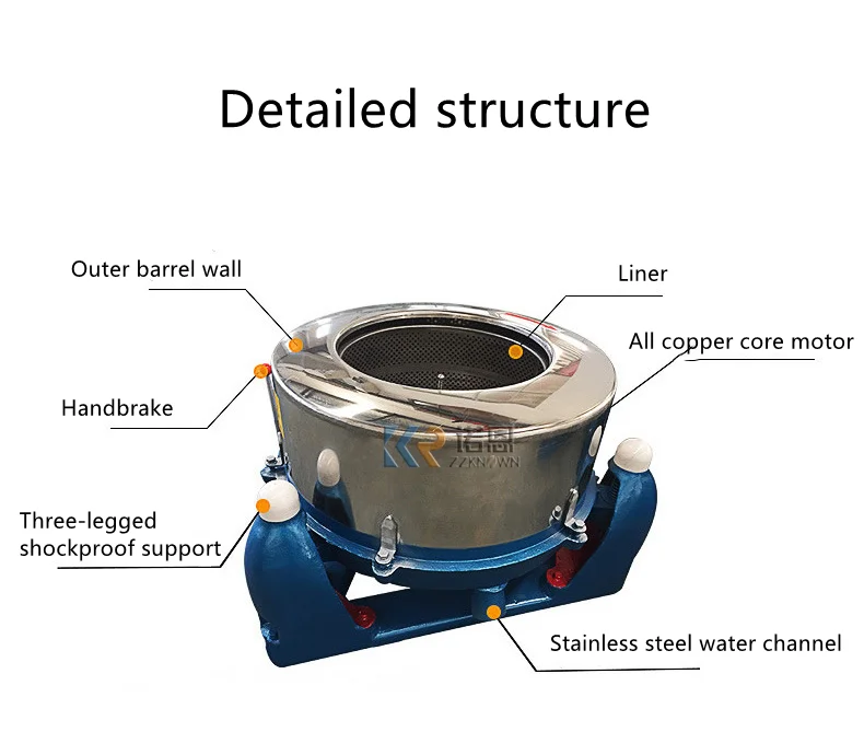 Industrial Centrifuge Clothes Dryer Centrifugal Dewatering Machine For