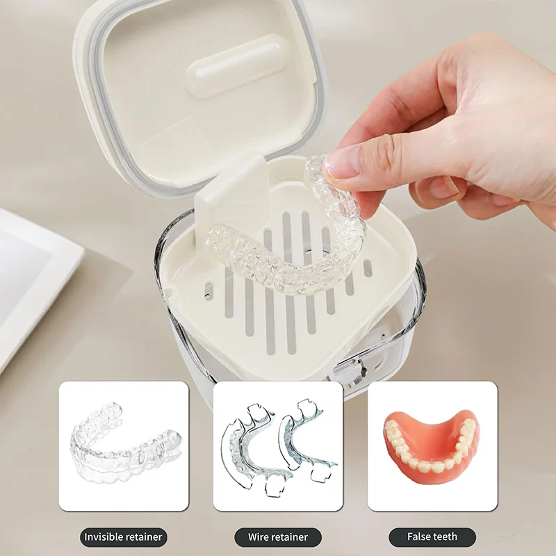 OEM Promotion Denture Cups Containers Orthodontic Fixators Cleaning Cartridges Filters Tooth Multi-Purpose Oral Hygiene