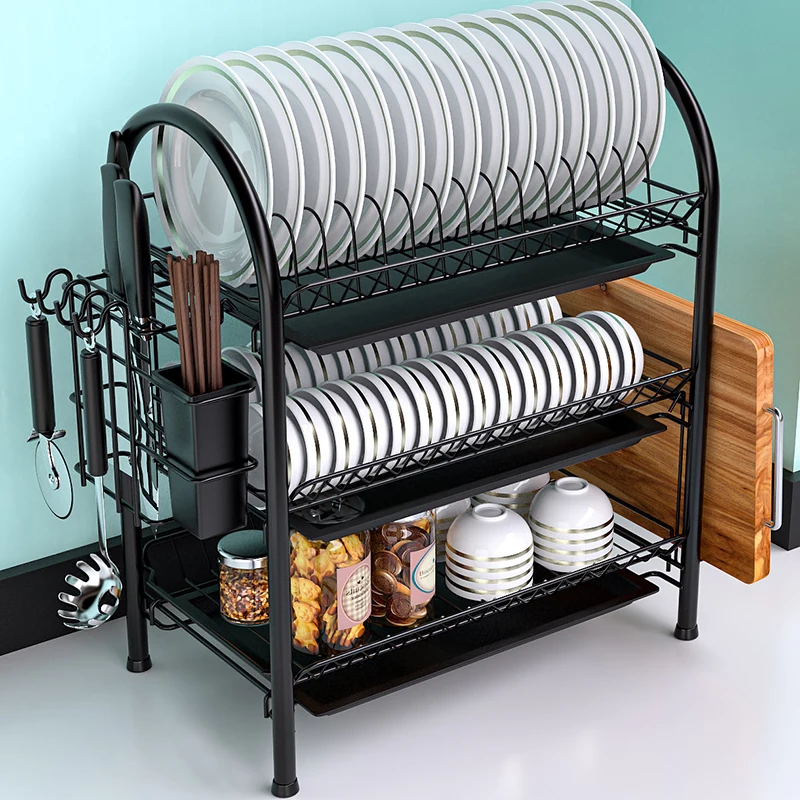 kitchen anti-rust dish storage holder rack